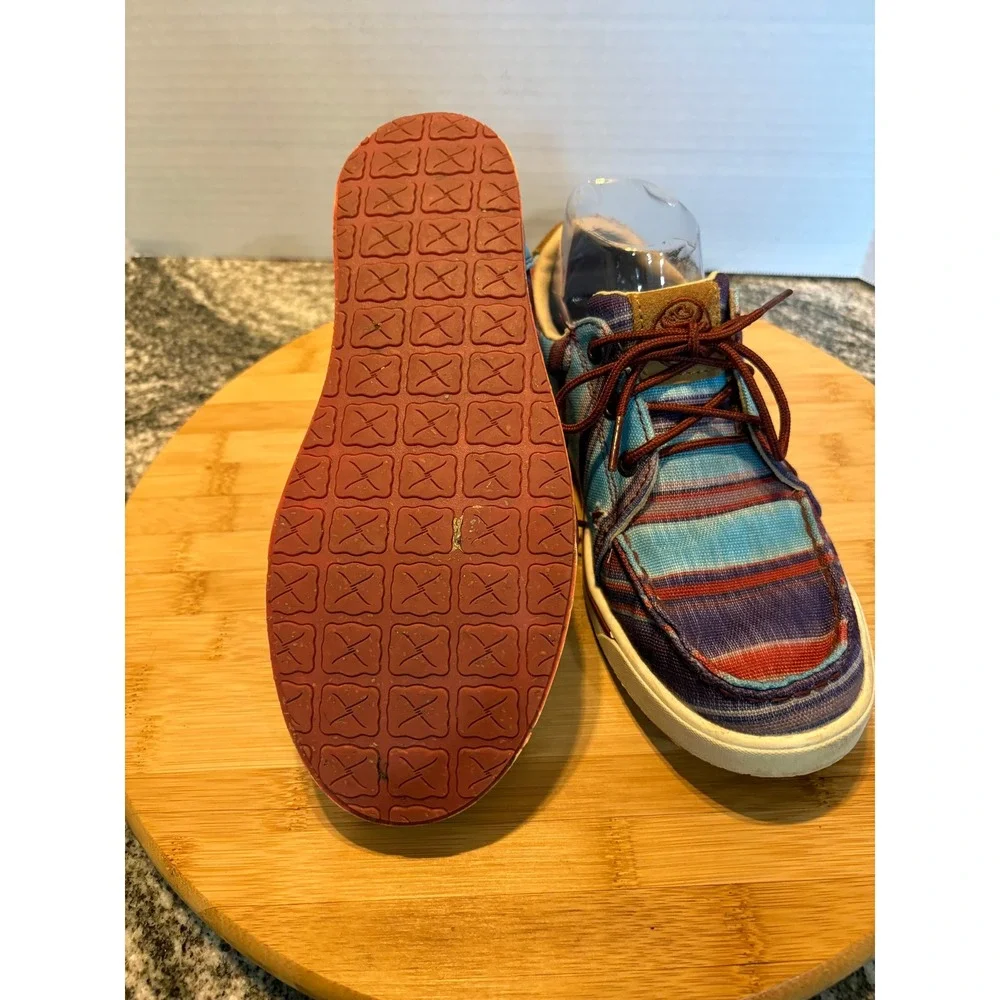 Twisted X Men's‎ Serape Canvas Casual Shoes Loafers Boat Deck Size M